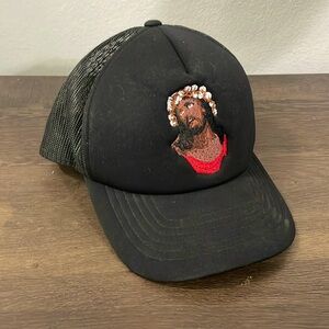 Denim Tears "Crown Made of Cotton" Black Trucker Mesh Cap